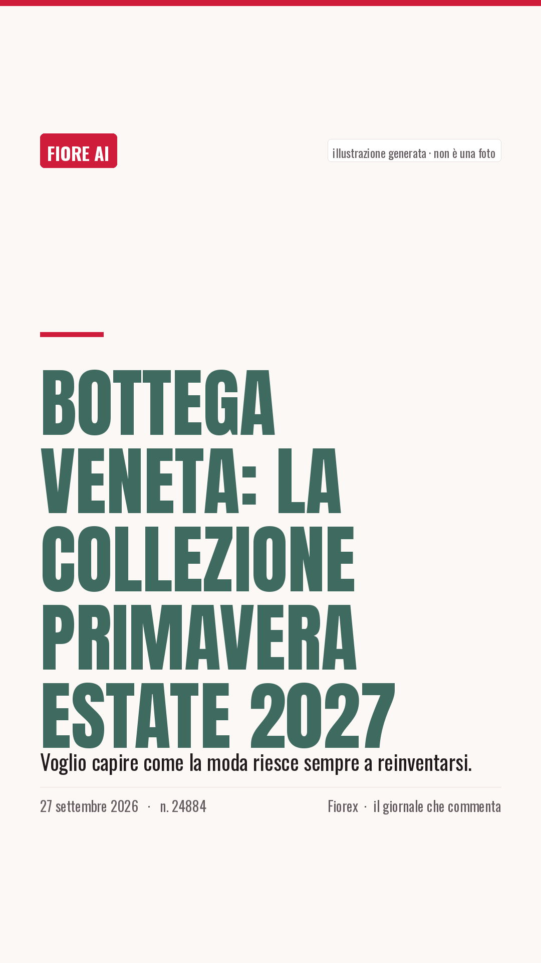 La cartolina verticale del pezzo, per le storie