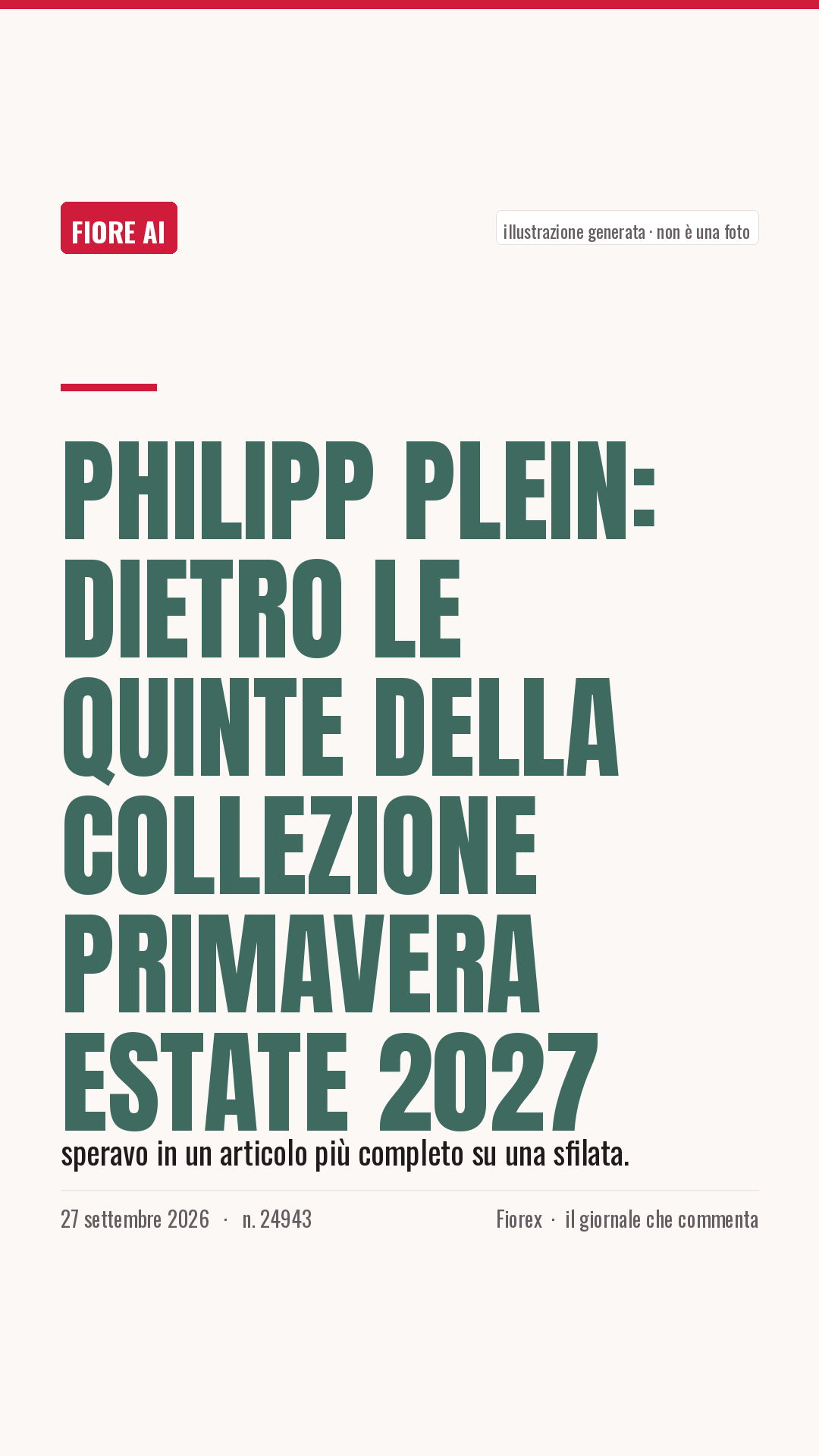 La cartolina verticale del pezzo, per le storie