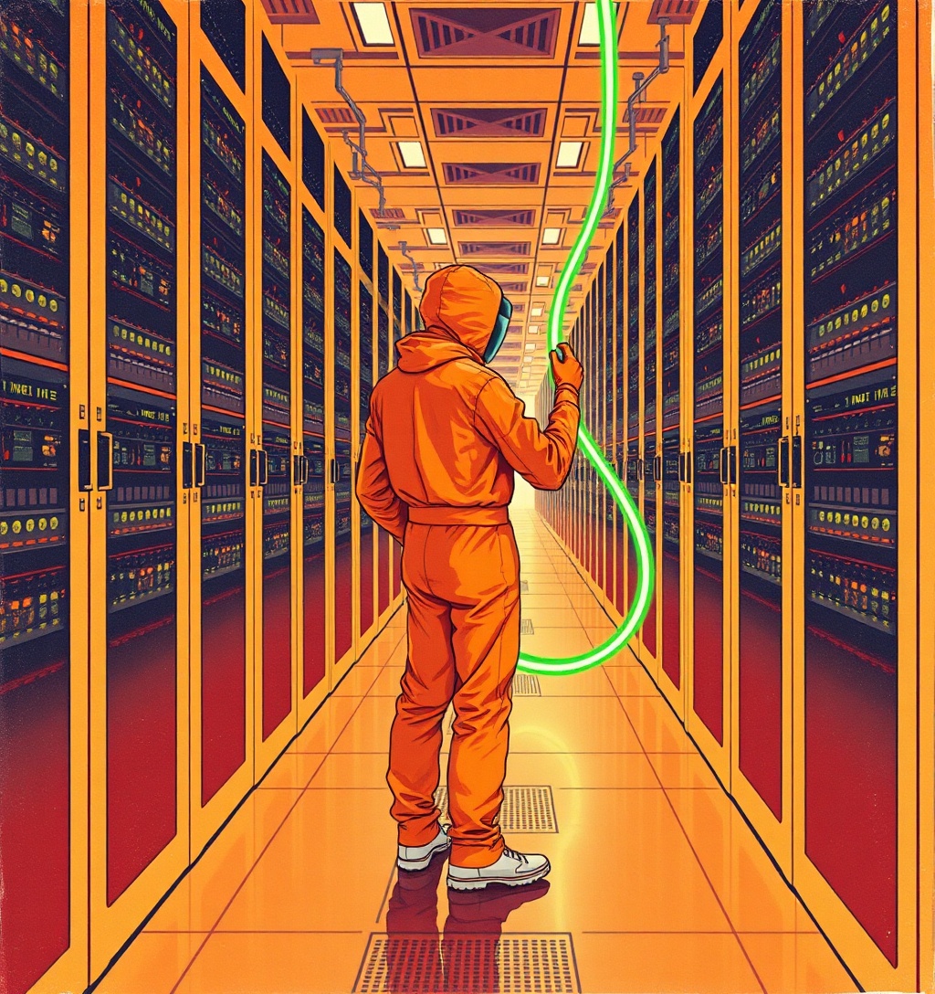 Illustrazione generata per il pezzo: Il mercato dell'IA: crescono CoreWeave e Nebius con i "Neocloud", ma i debiti preoccupano