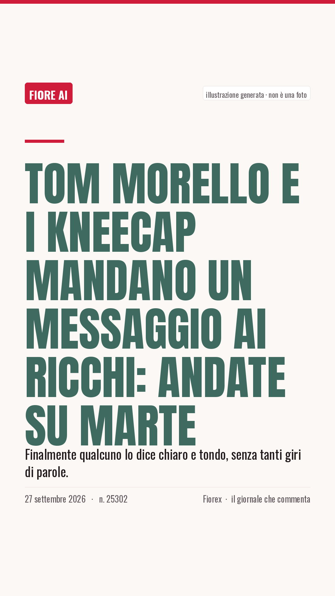 La cartolina verticale del pezzo, per le storie