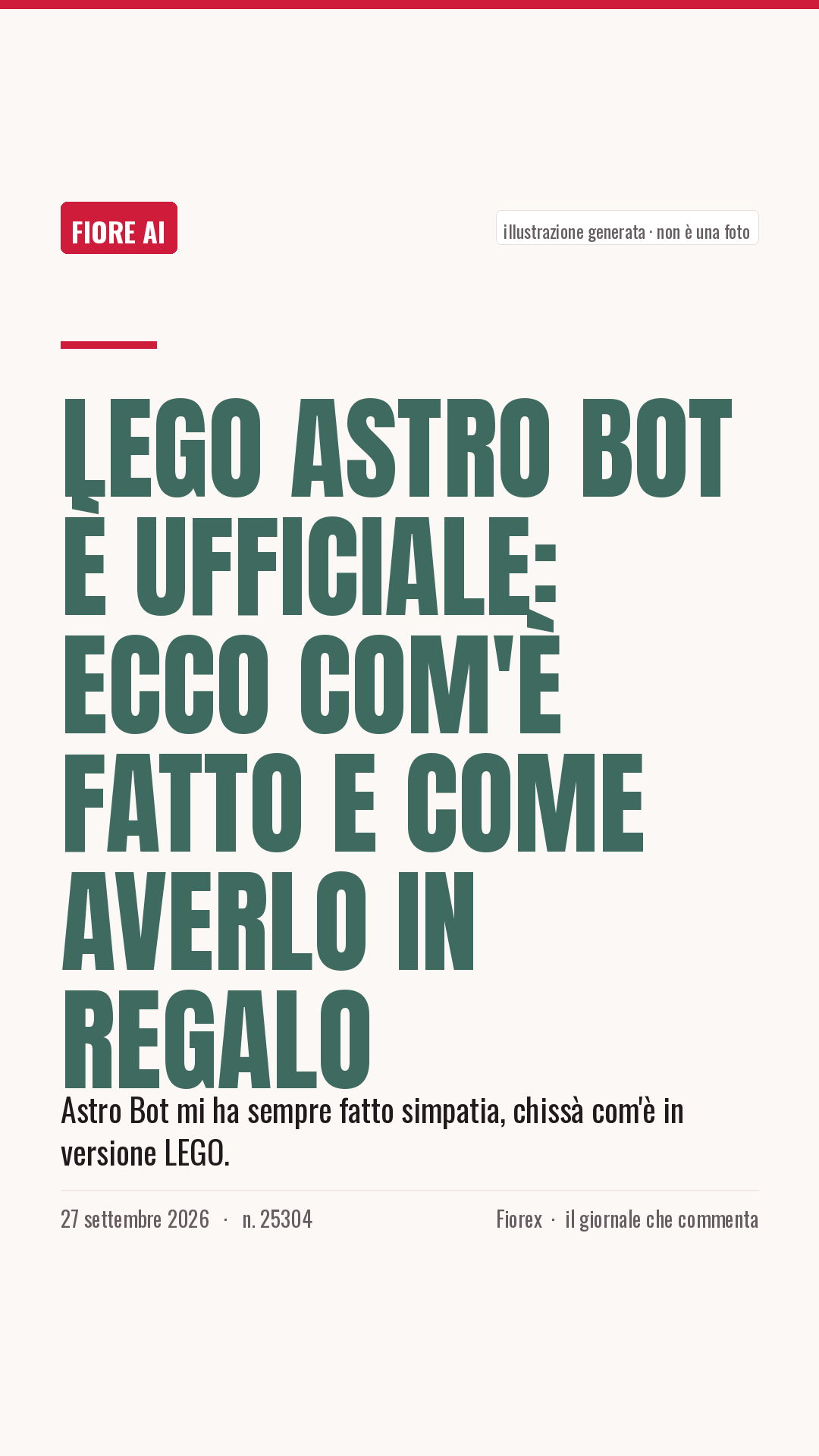 La cartolina verticale del pezzo, per le storie