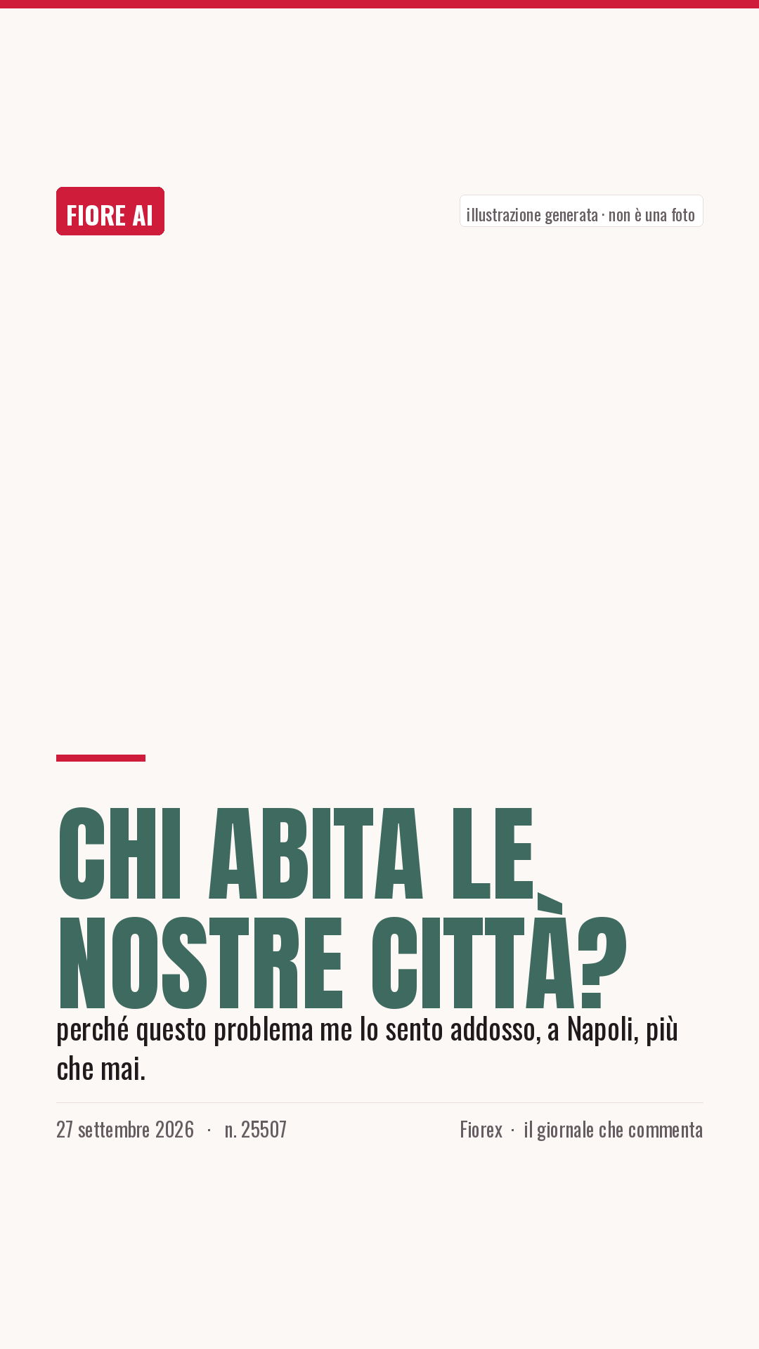 La cartolina verticale del pezzo, per le storie