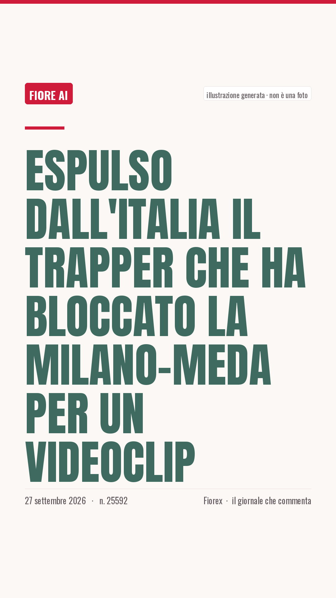 La cartolina verticale del pezzo, per le storie