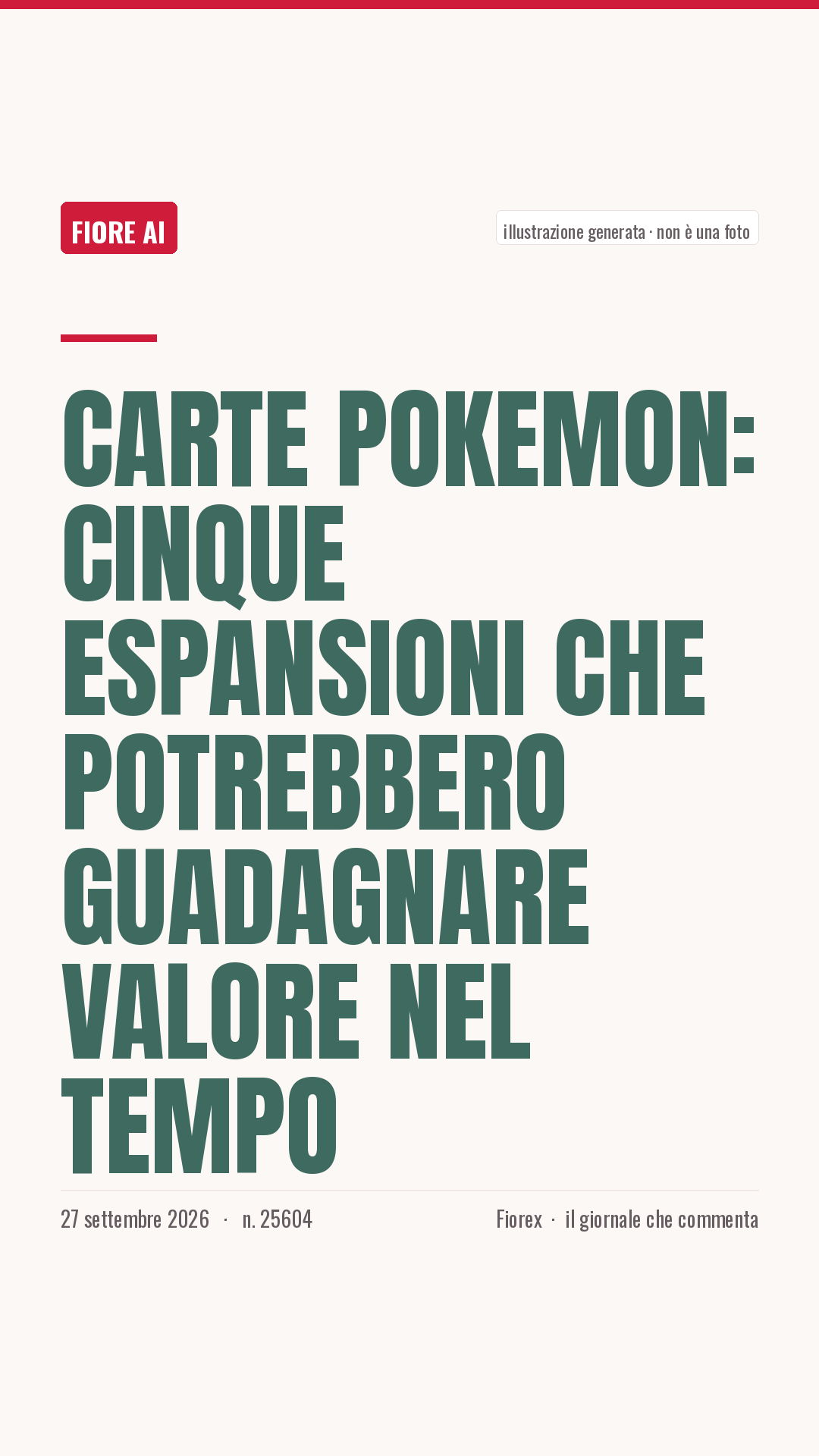 La cartolina verticale del pezzo, per le storie
