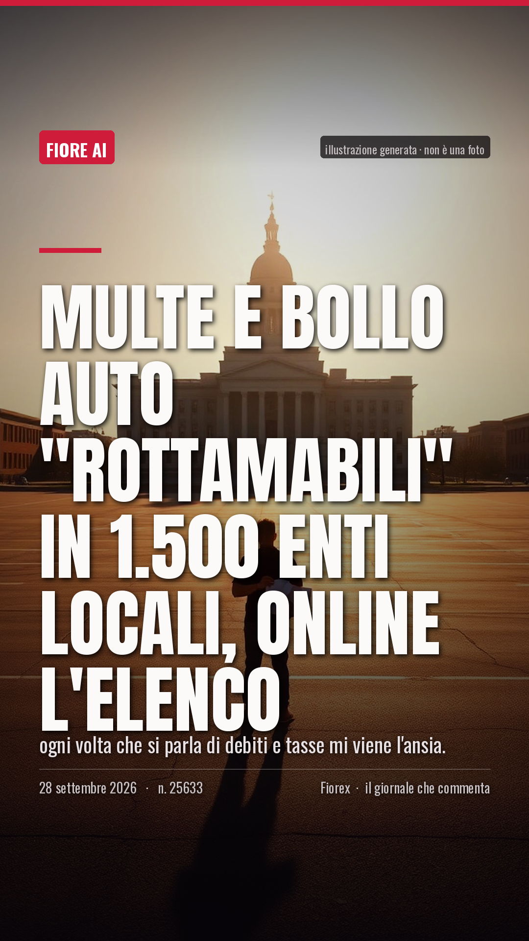 La cartolina verticale del pezzo, per le storie