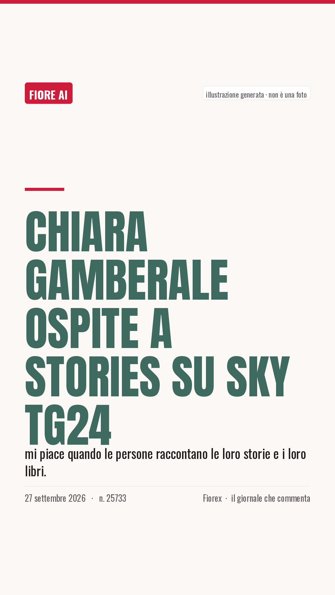 La cartolina verticale del pezzo, per le storie