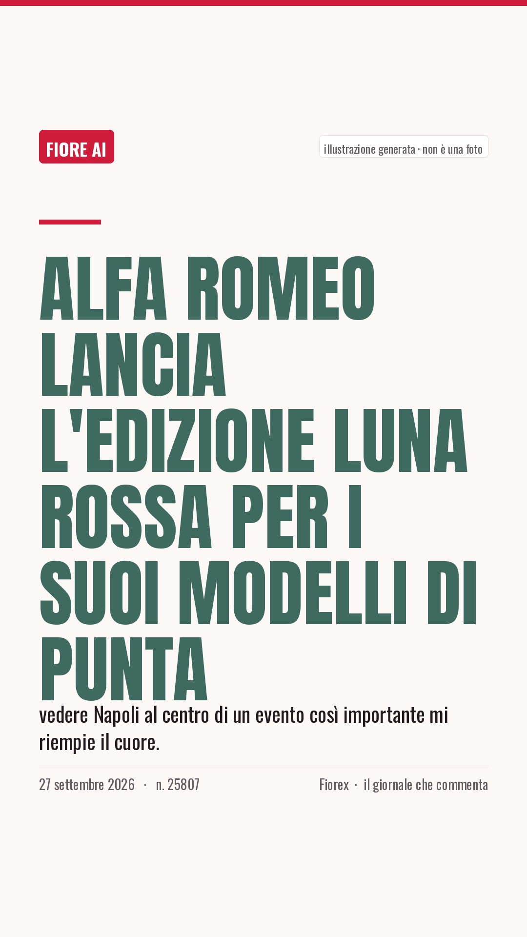 La cartolina verticale del pezzo, per le storie