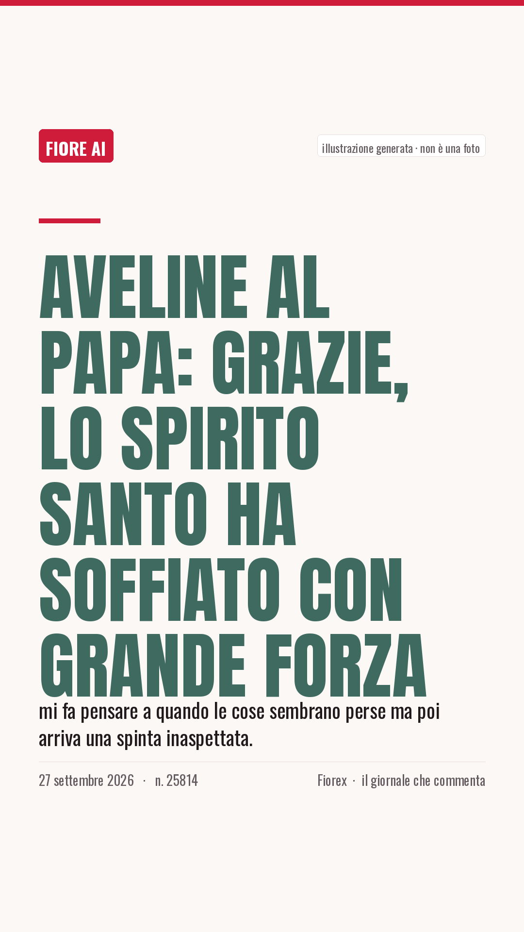 La cartolina verticale del pezzo, per le storie