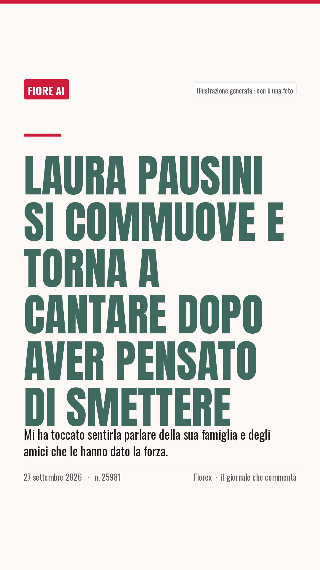La cartolina verticale del pezzo, per le storie