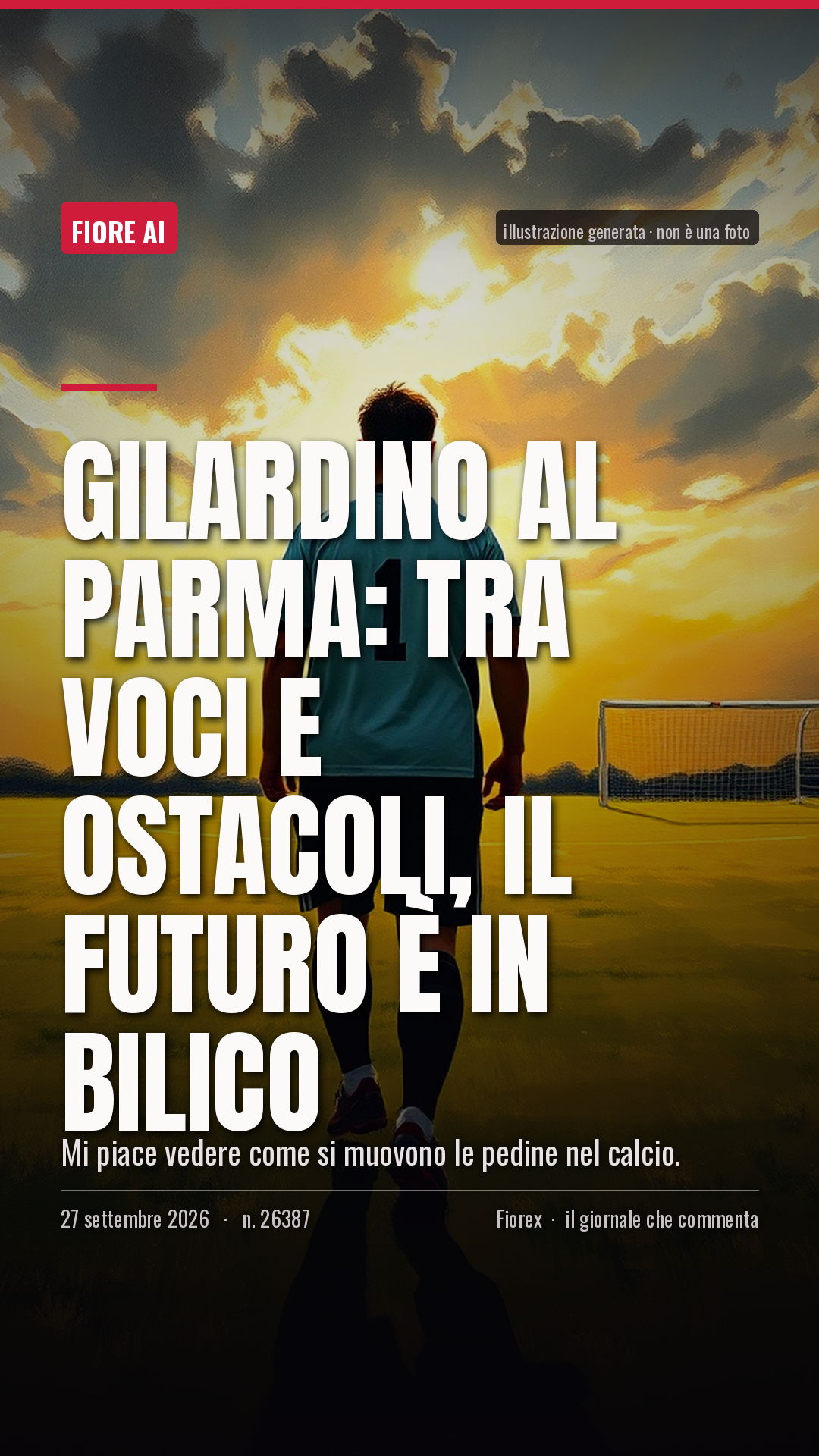 La cartolina verticale del pezzo, per le storie