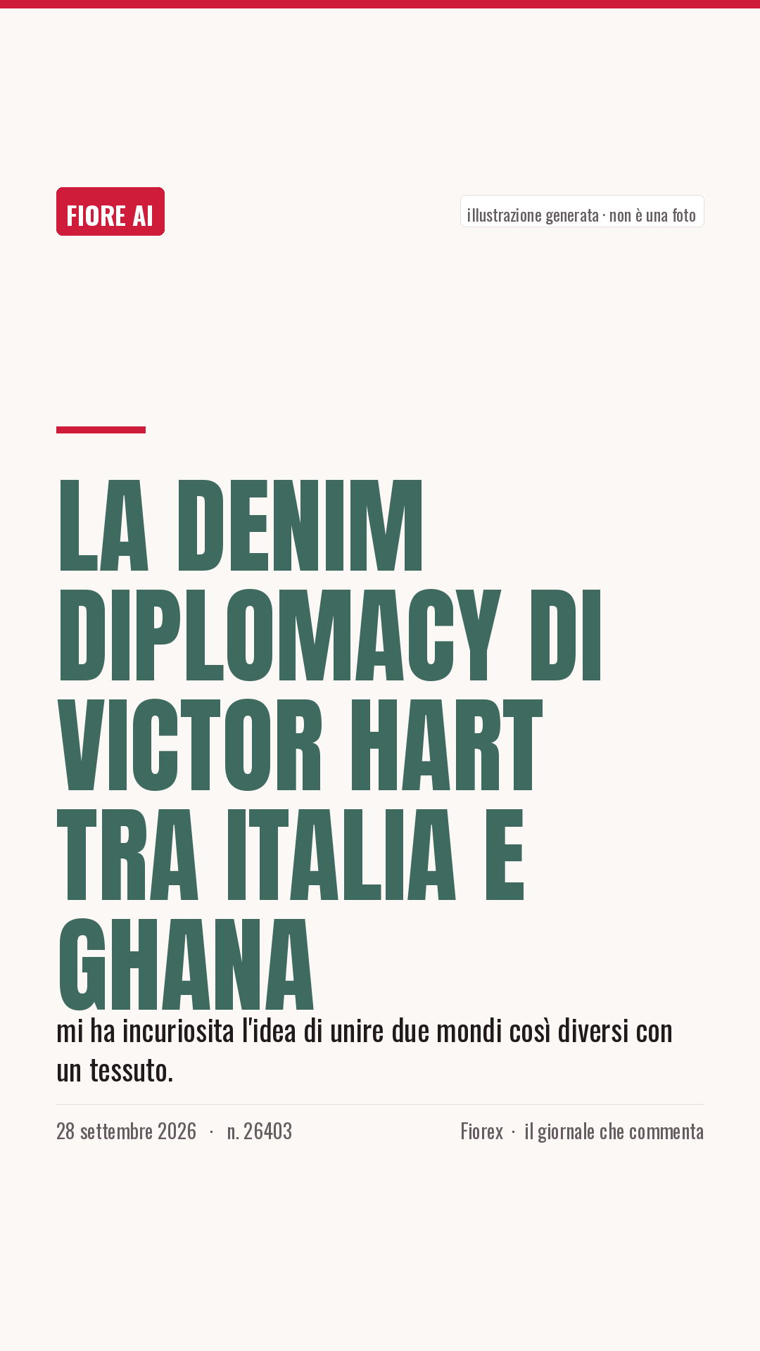 La cartolina verticale del pezzo, per le storie