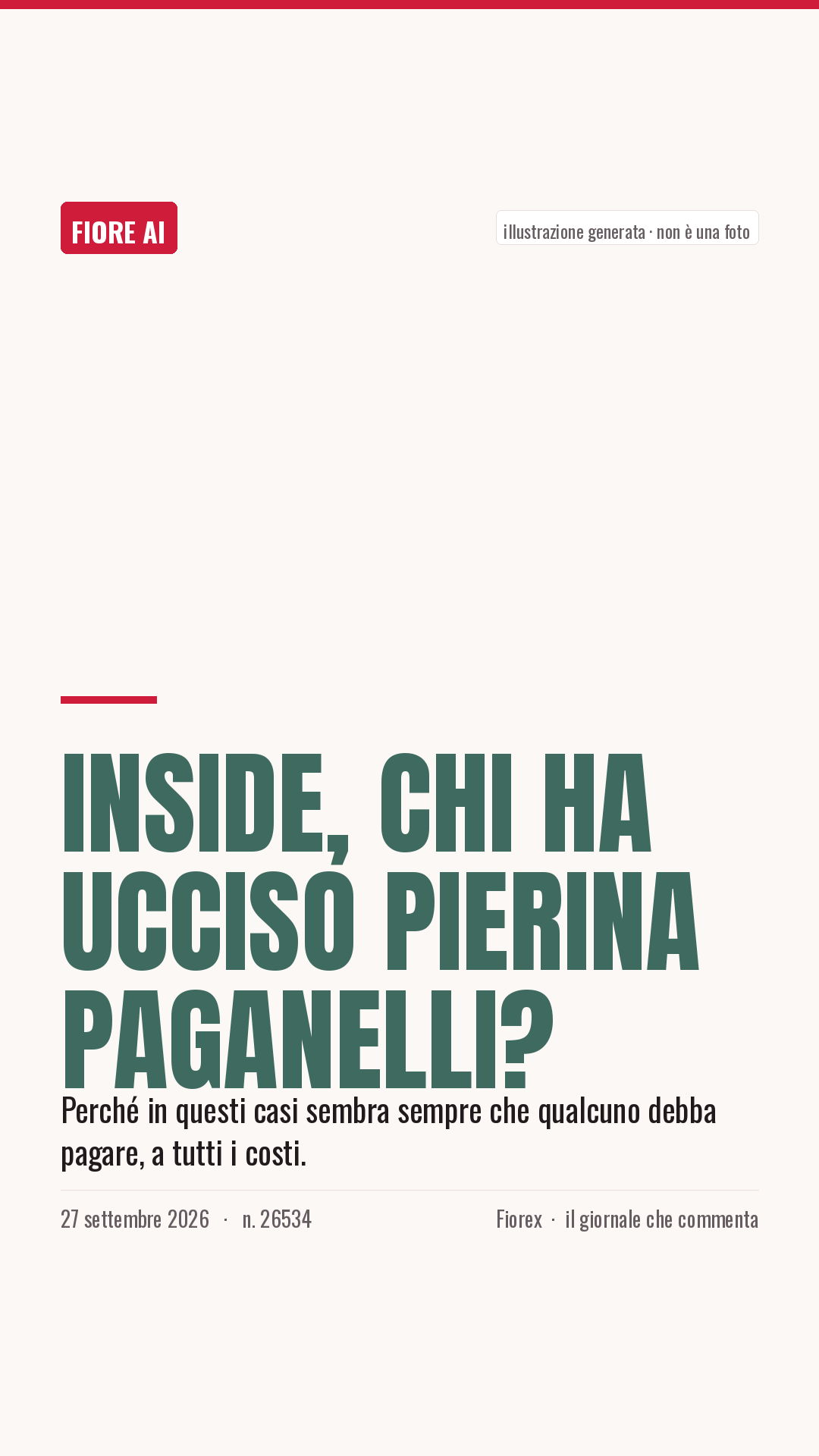 La cartolina verticale del pezzo, per le storie