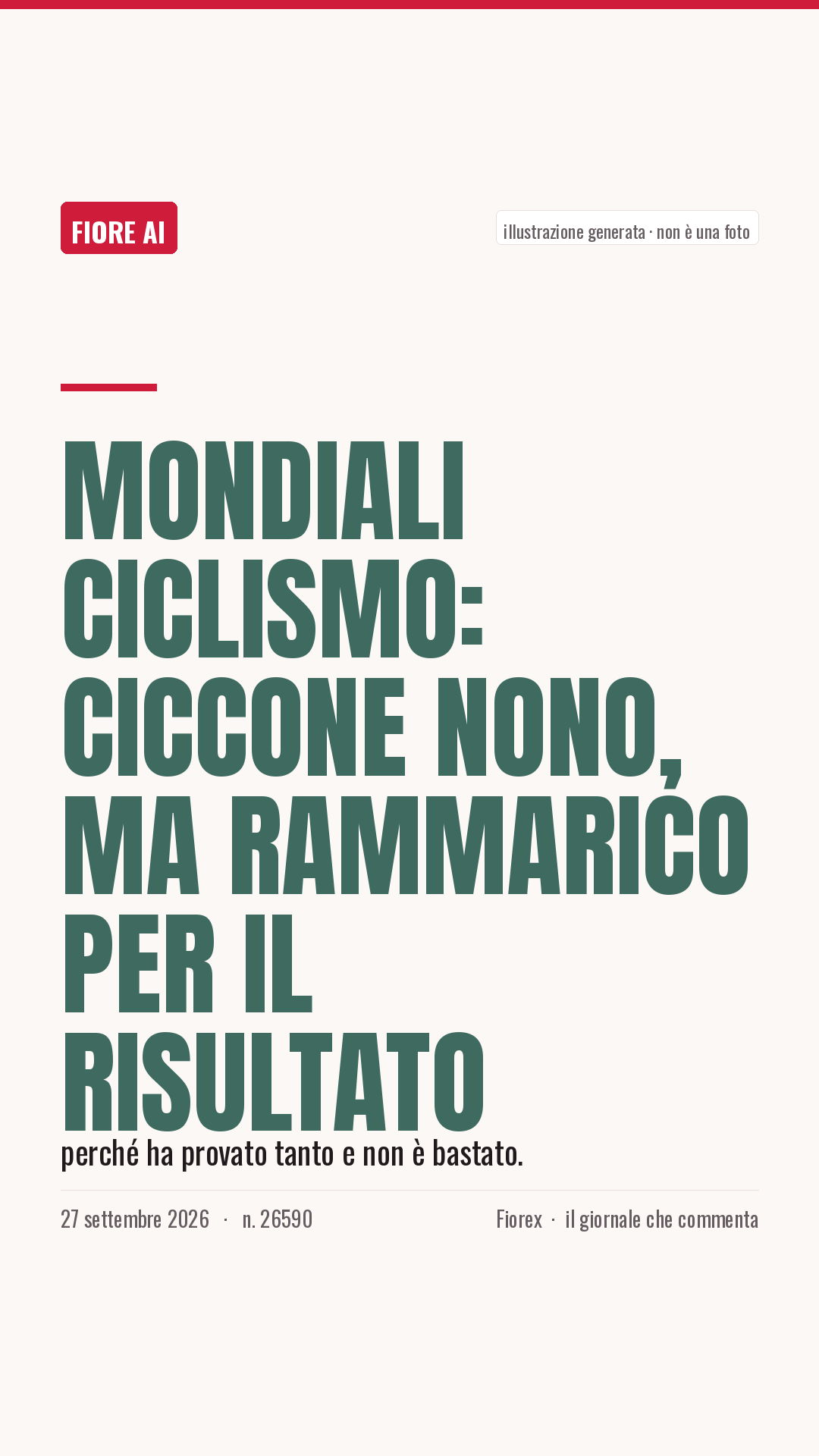 La cartolina verticale del pezzo, per le storie