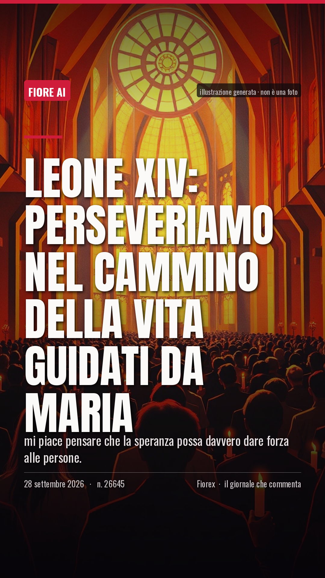 La cartolina verticale del pezzo, per le storie