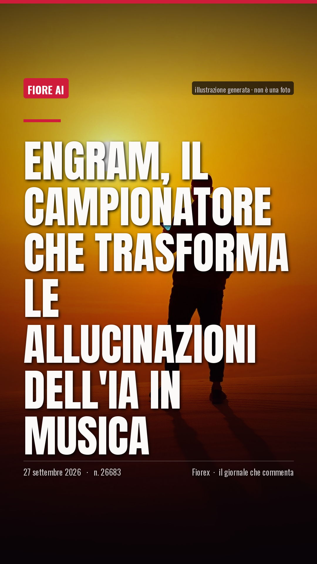 La cartolina verticale del pezzo, per le storie