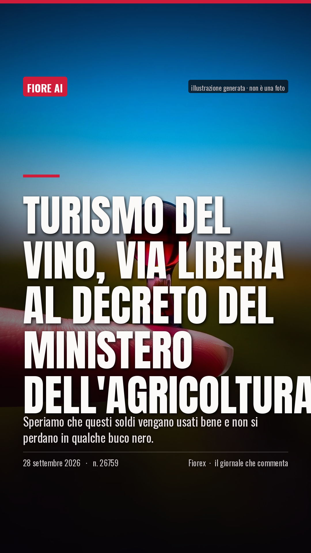 La cartolina verticale del pezzo, per le storie