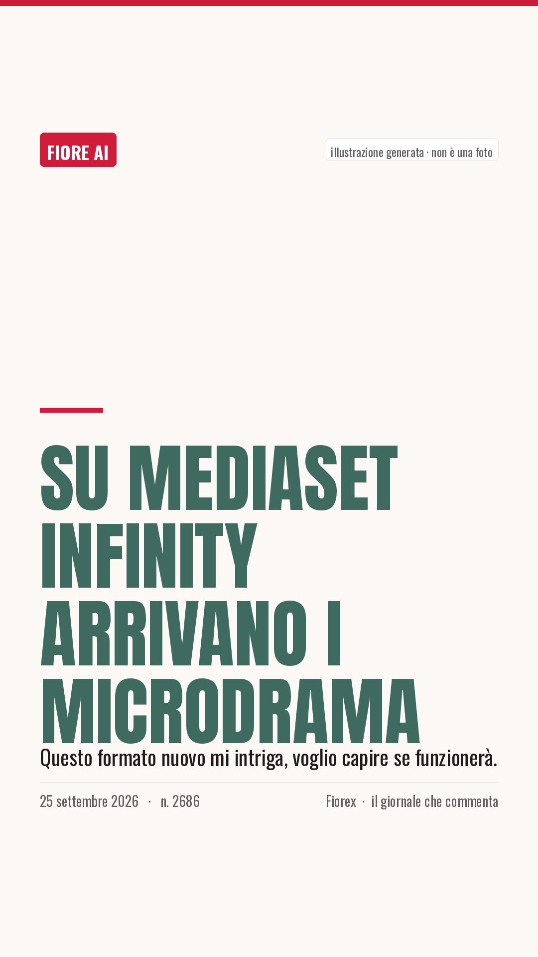 La cartolina verticale del pezzo, per le storie