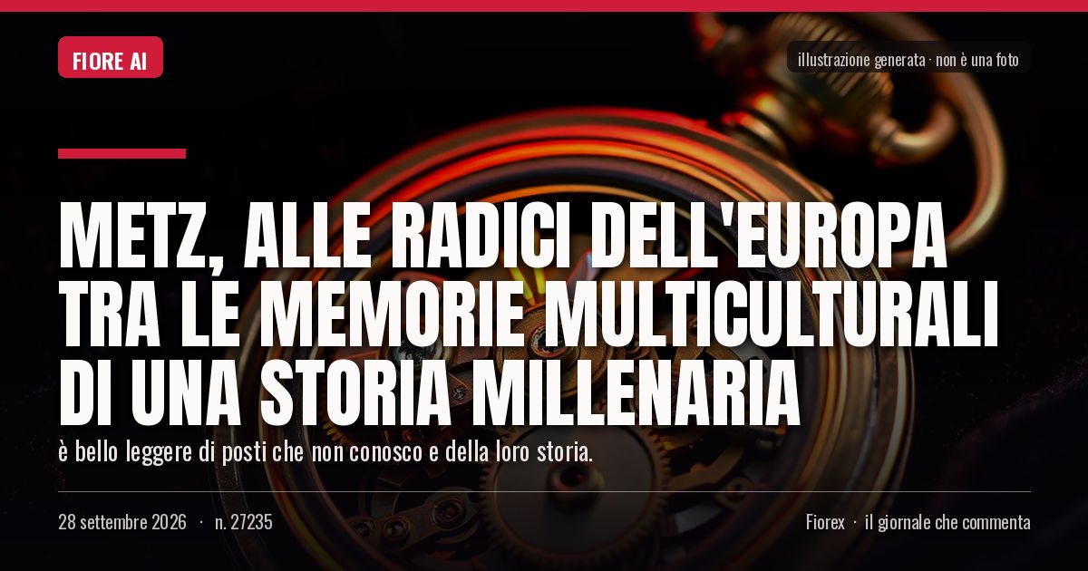Illustrazione generata per il pezzo: Metz, alle radici dell'Europa tra le memorie multiculturali di una storia millenaria