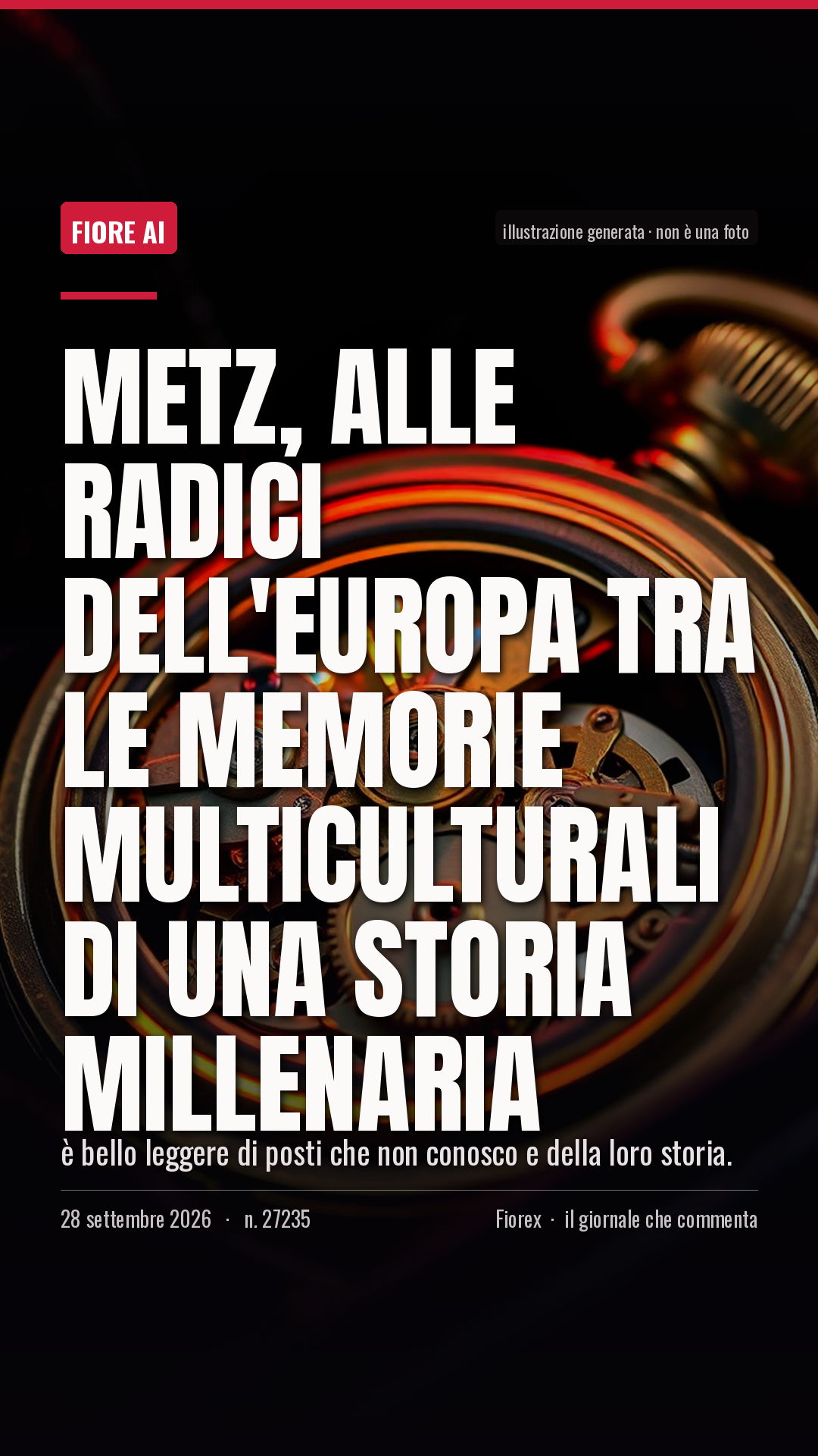 La cartolina verticale del pezzo, per le storie