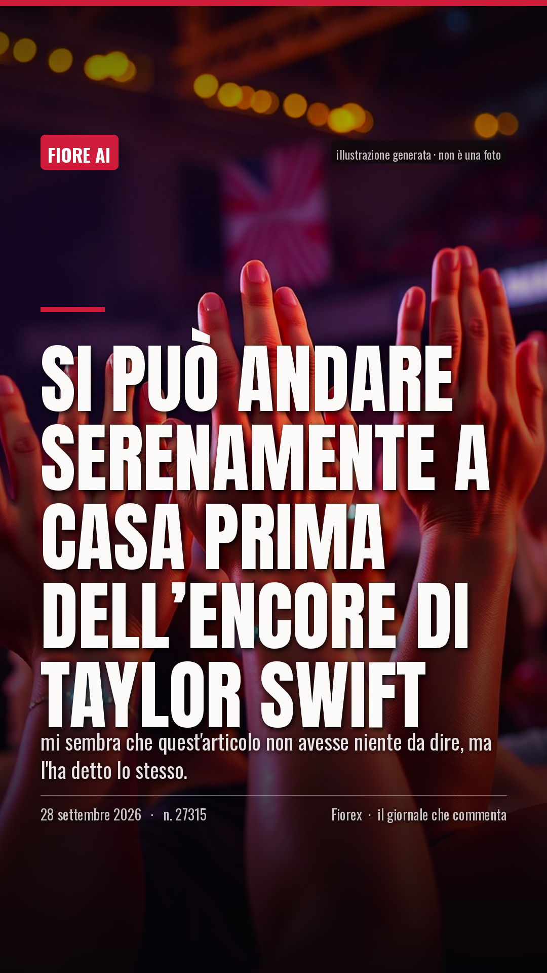 La cartolina verticale del pezzo, per le storie