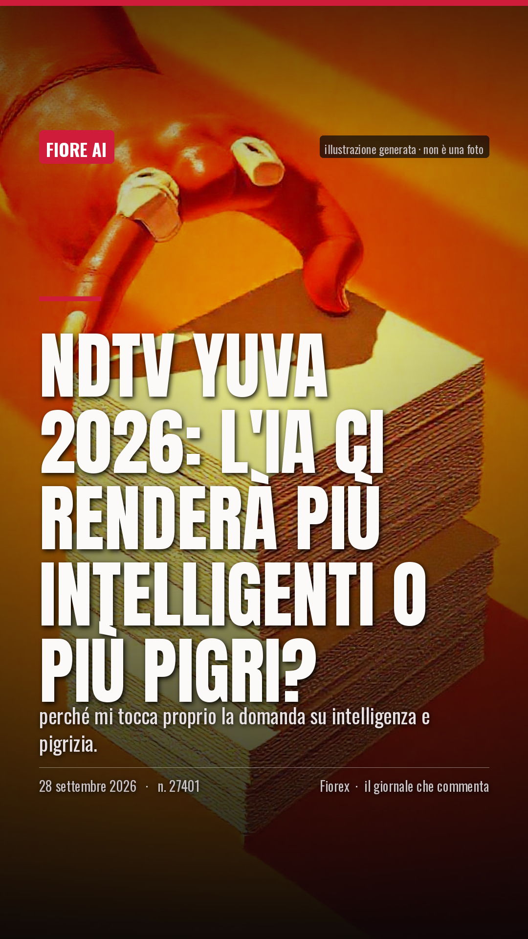 La cartolina verticale del pezzo, per le storie