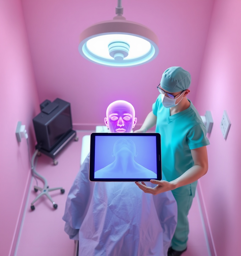 Illustrazione generata per il pezzo: Chirurgia estetica e intelligenza artificiale: quando i desideri generati dall'AI non sono realizzabili