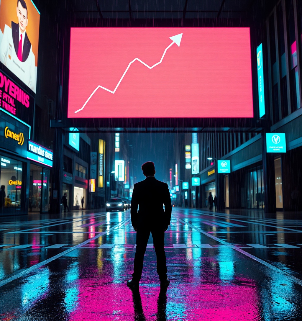 Illustrazione generata per il pezzo: Il commercio globale dell'IA potrebbe riprendersi dopo il recente rallentamento, secondo J.P. Morgan
