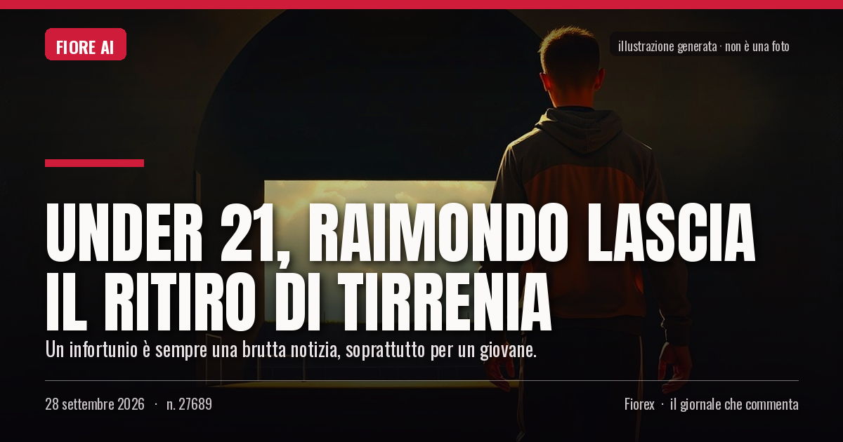 Illustrazione generata per il pezzo: Under 21, Raimondo lascia il ritiro di Tirrenia