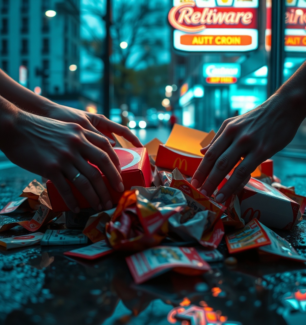 Illustrazione generata per il pezzo: Le carte Pokemon tornano da McDonald's, gli scalper sono già pronti?