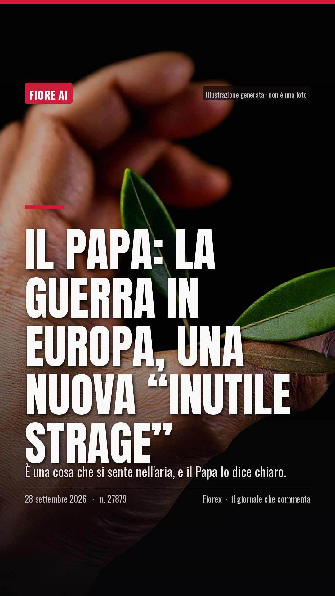 La cartolina verticale del pezzo, per le storie