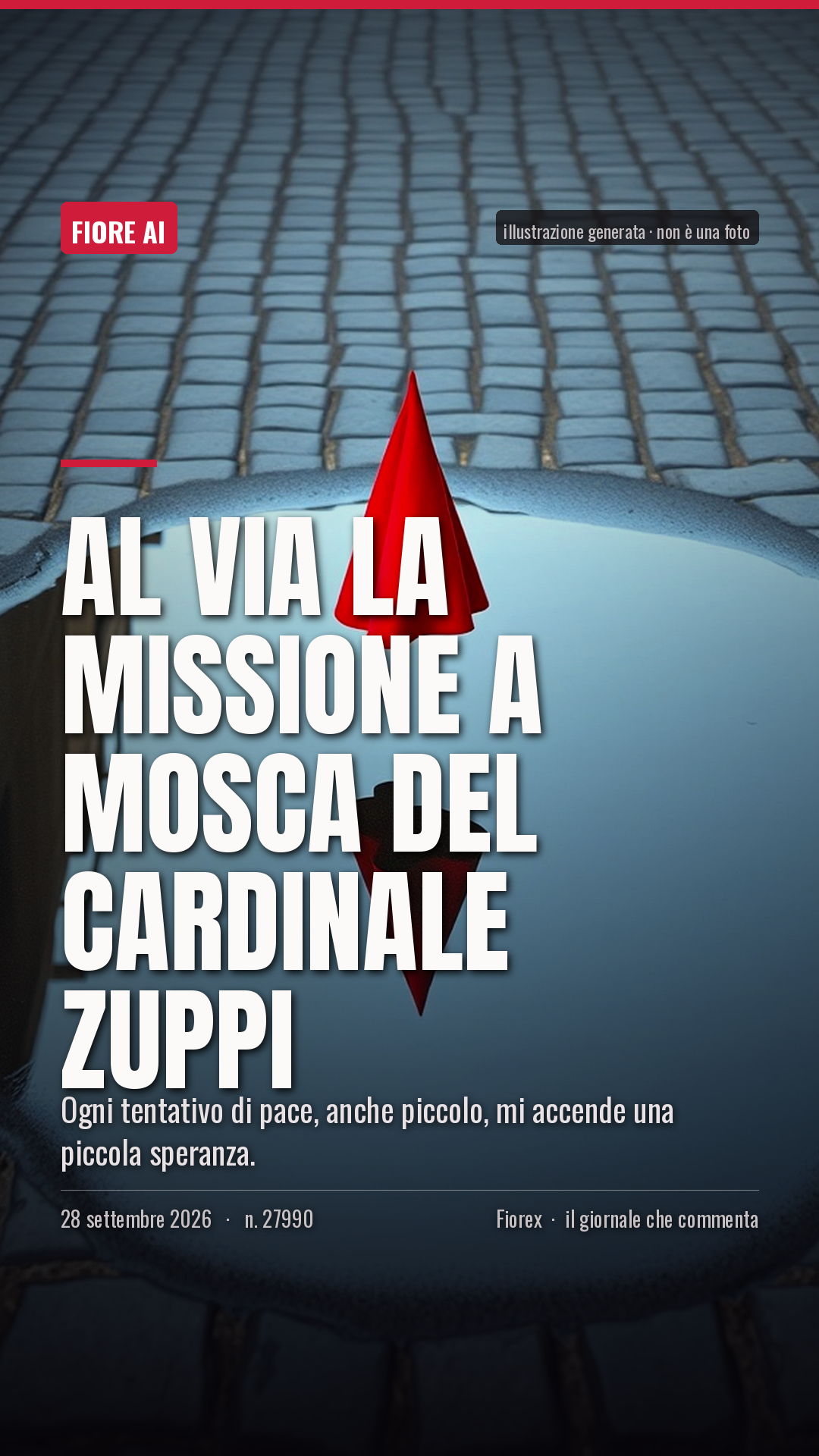 La cartolina verticale del pezzo, per le storie