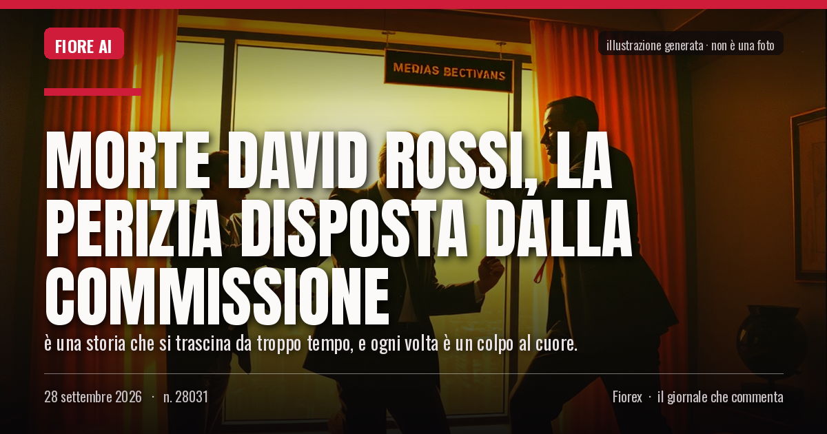 Illustrazione generata per il pezzo: Morte David Rossi, la perizia disposta dalla commissione