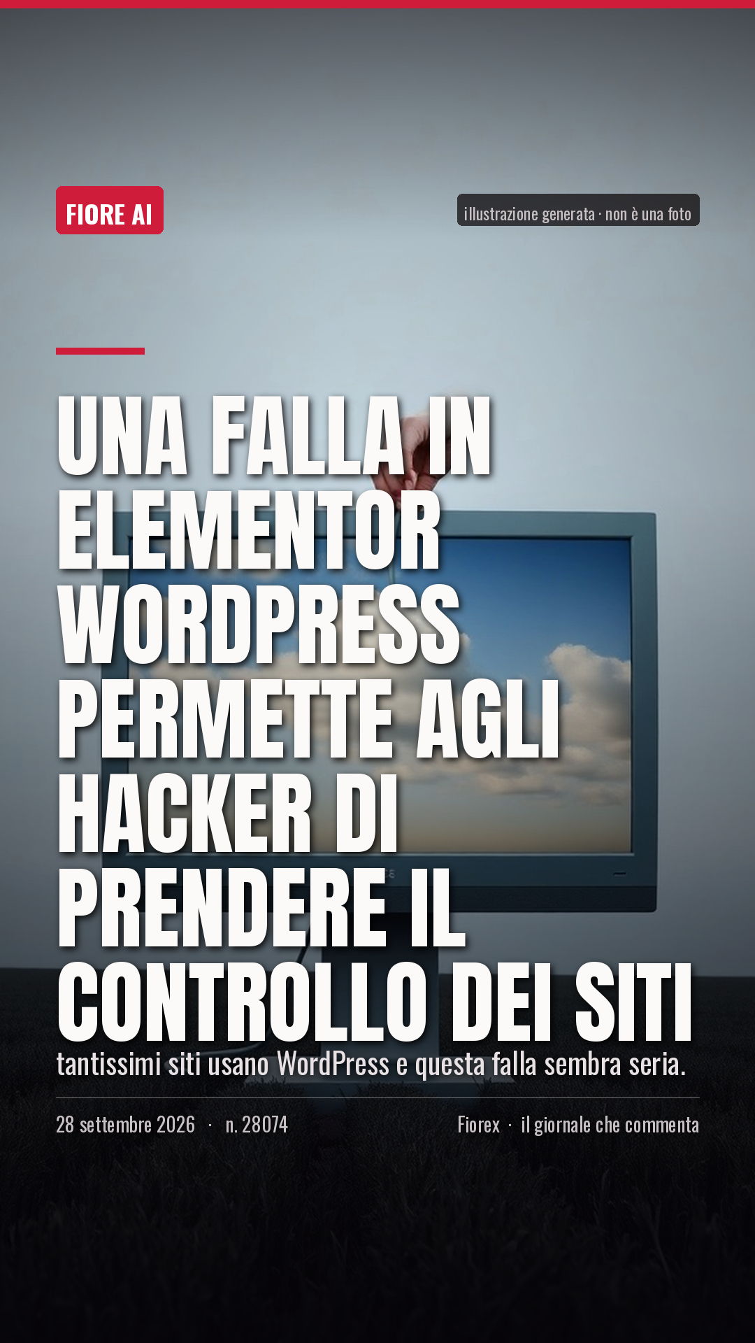 La cartolina verticale del pezzo, per le storie