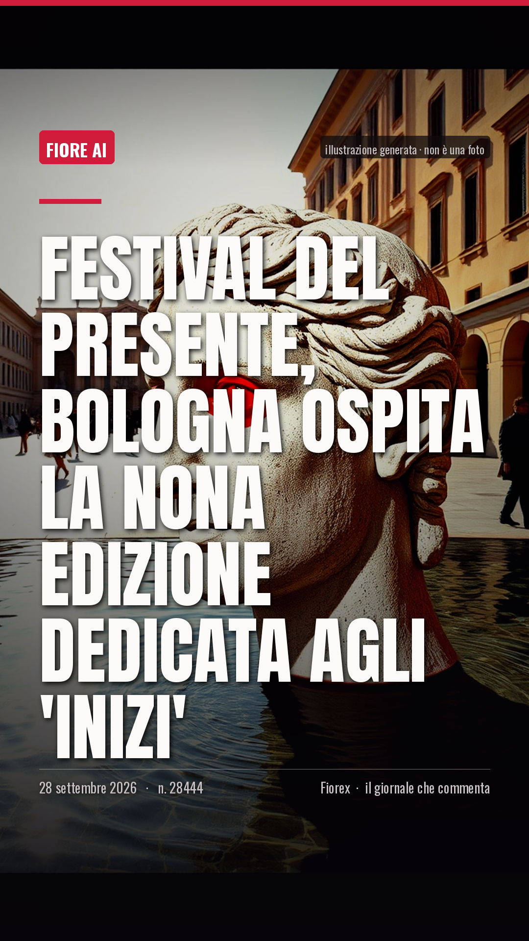 La cartolina verticale del pezzo, per le storie