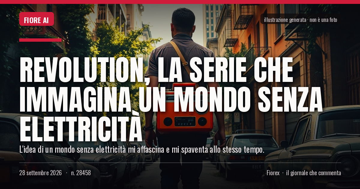 Illustrazione generata per il pezzo: Revolution, la serie che immagina un mondo senza elettricità