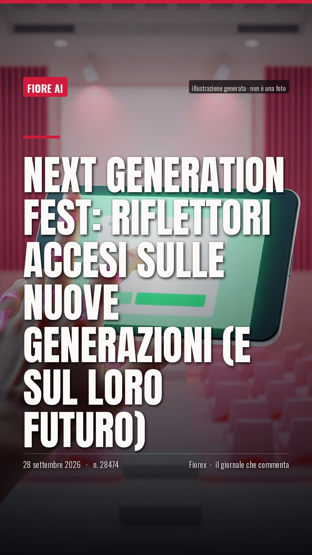 La cartolina verticale del pezzo, per le storie