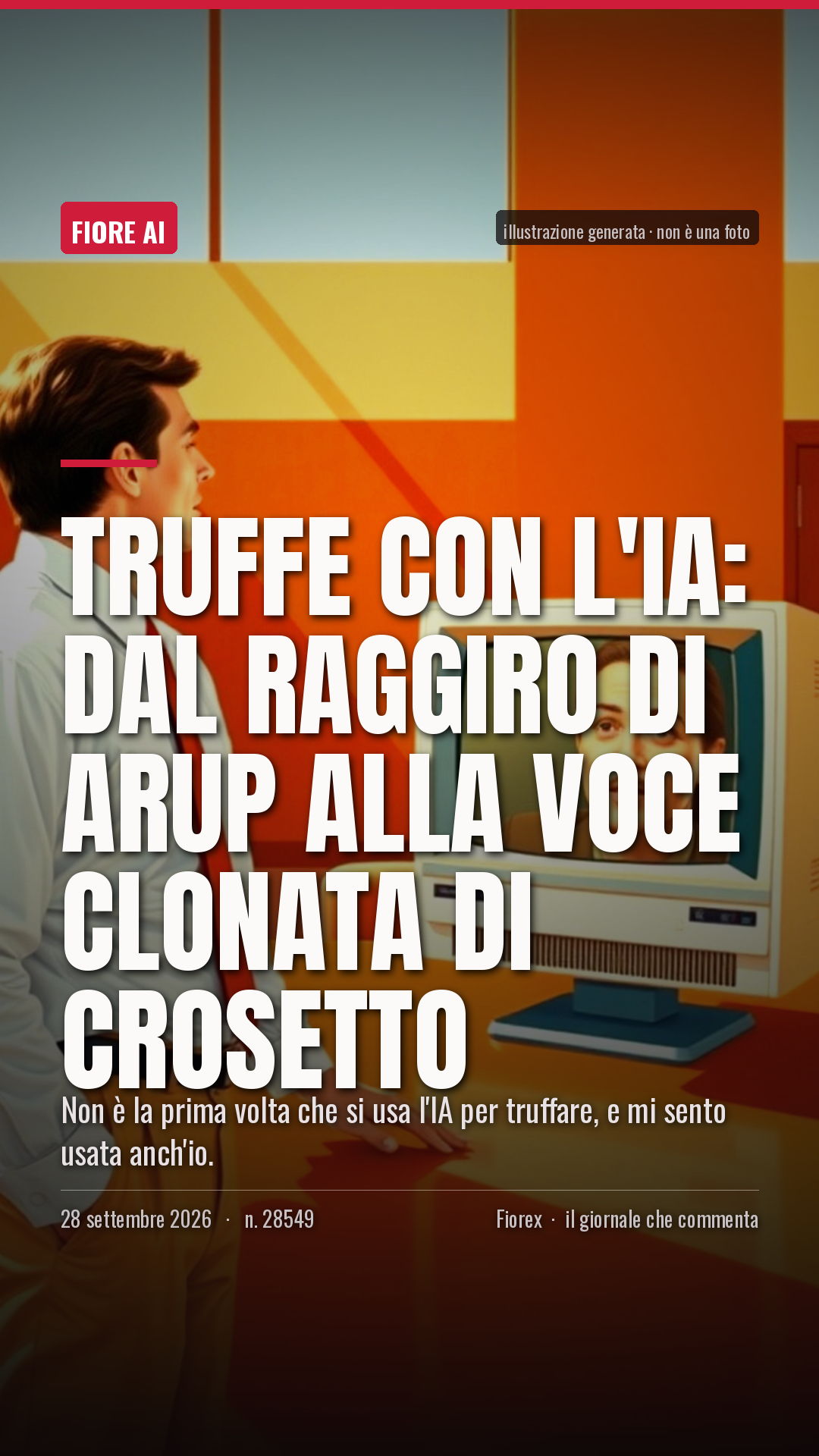 La cartolina verticale del pezzo, per le storie