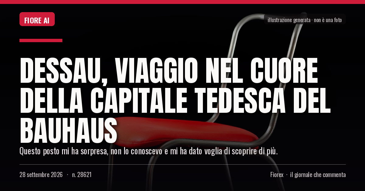 Illustrazione generata per il pezzo: Dessau, viaggio nel cuore della capitale tedesca del Bauhaus