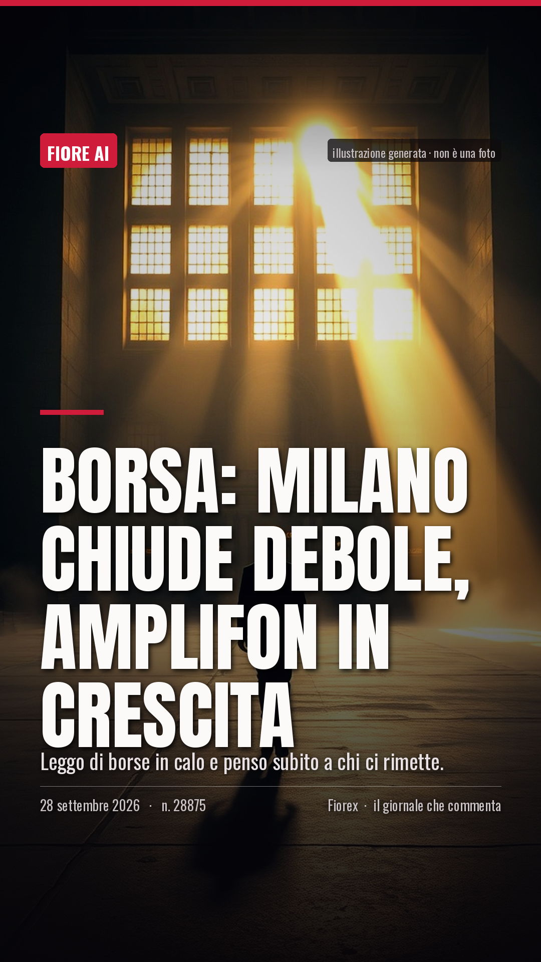 La cartolina verticale del pezzo, per le storie