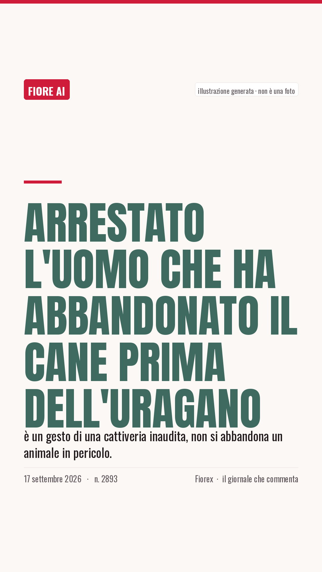 La cartolina verticale del pezzo, per le storie