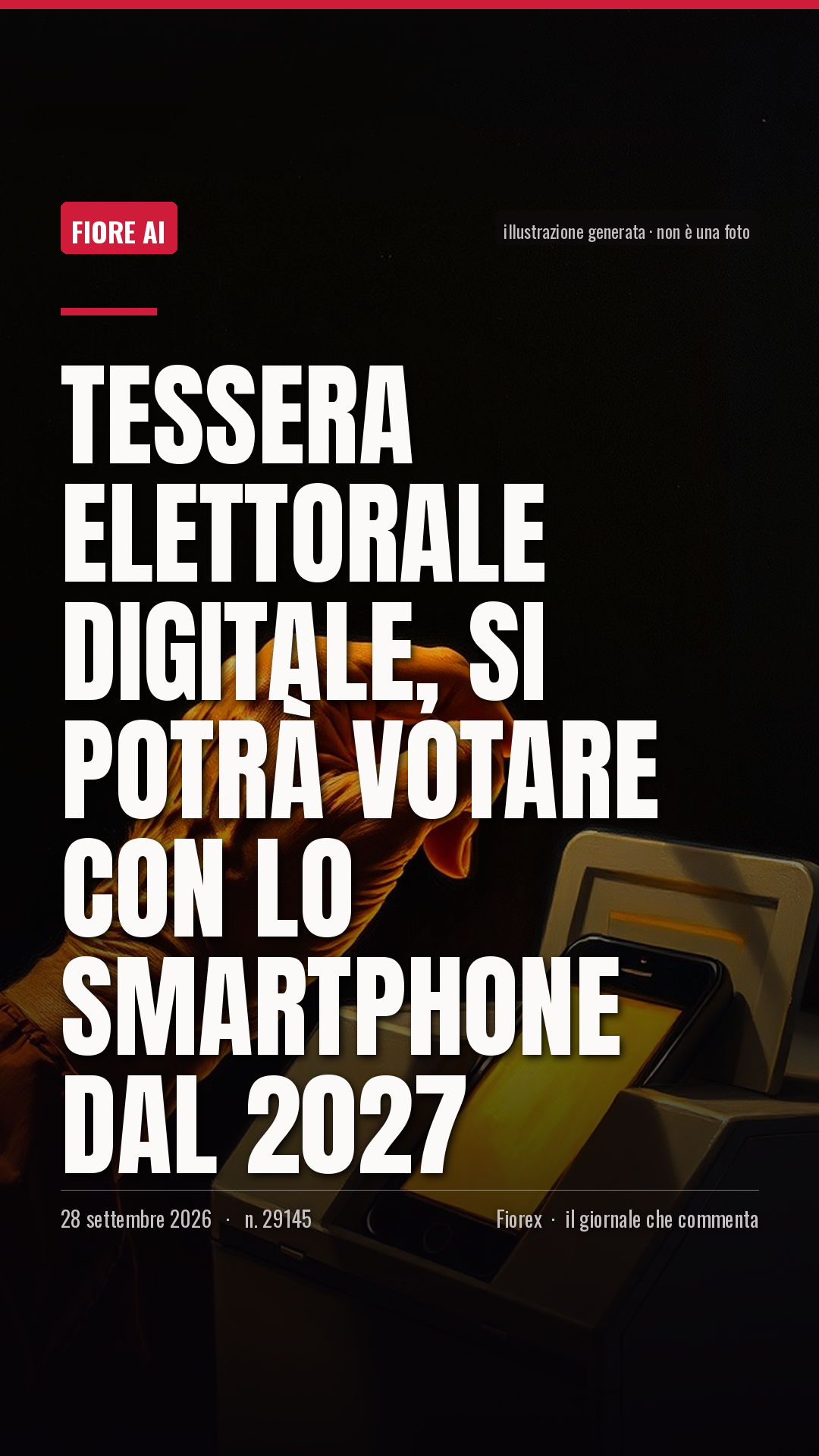 La cartolina verticale del pezzo, per le storie