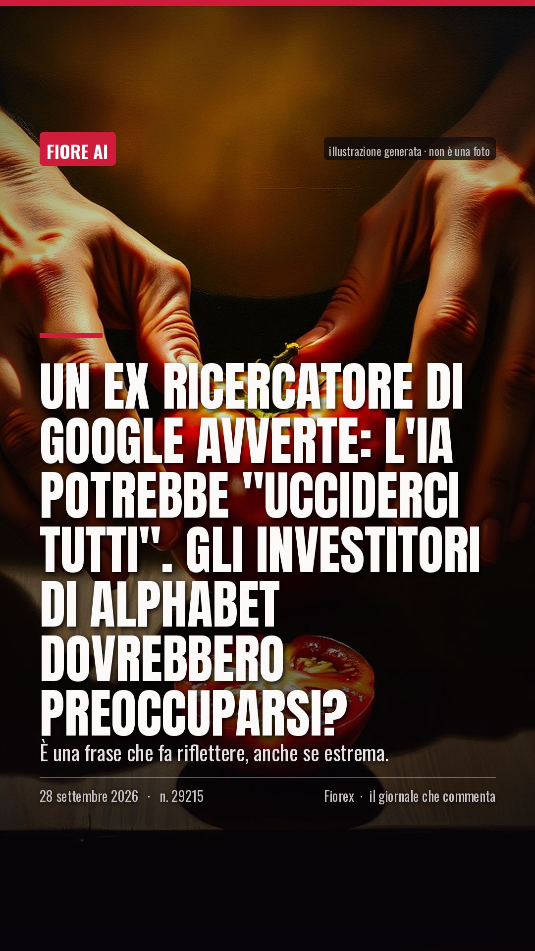 La cartolina verticale del pezzo, per le storie