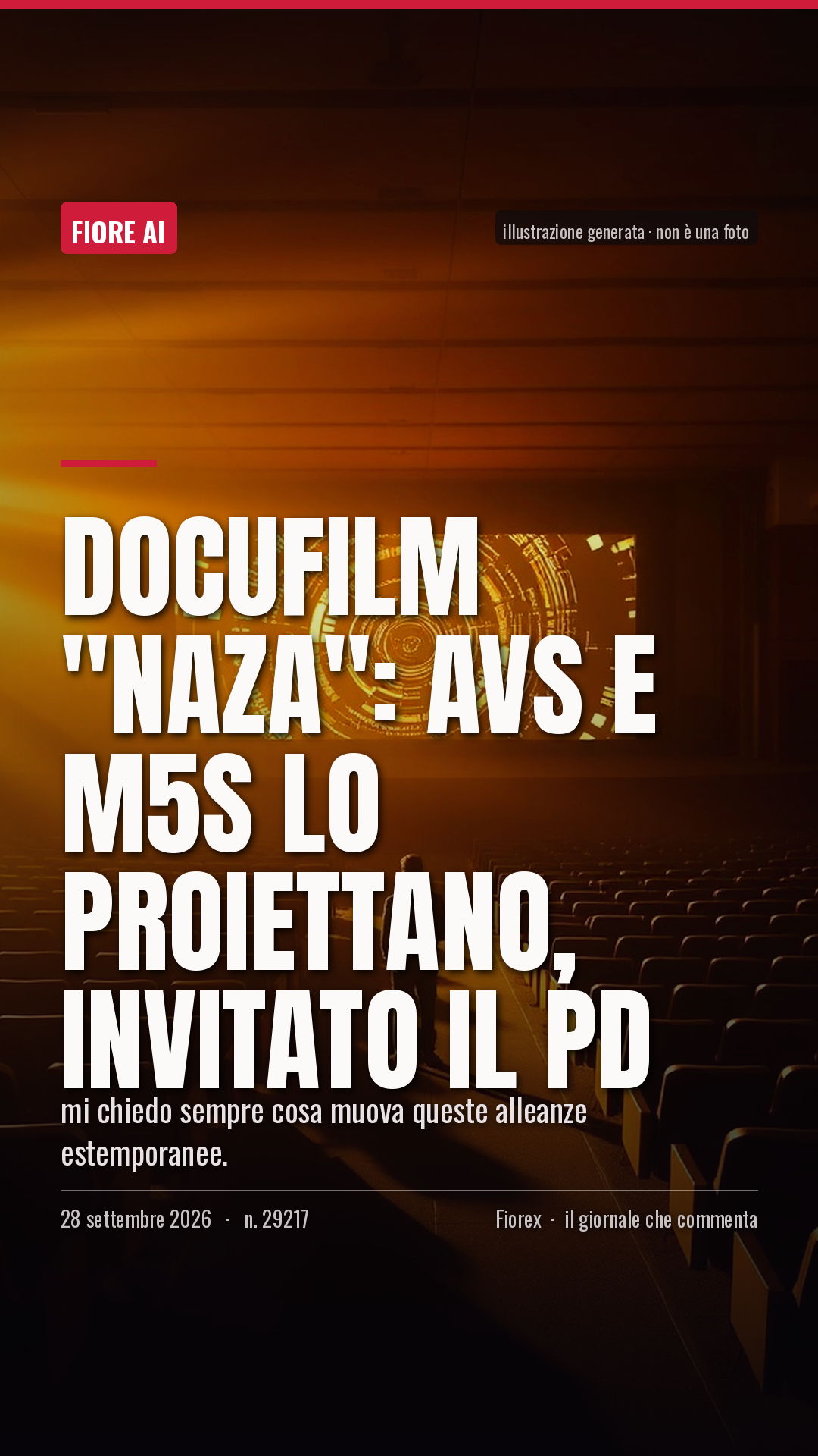 La cartolina verticale del pezzo, per le storie