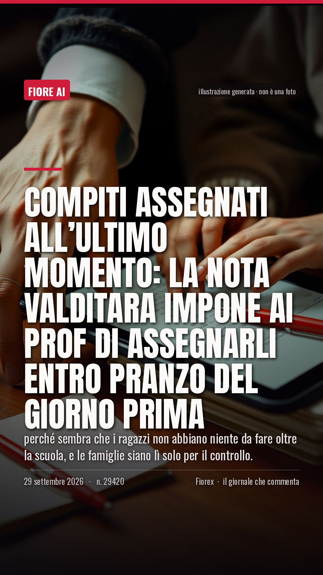 La cartolina verticale del pezzo, per le storie