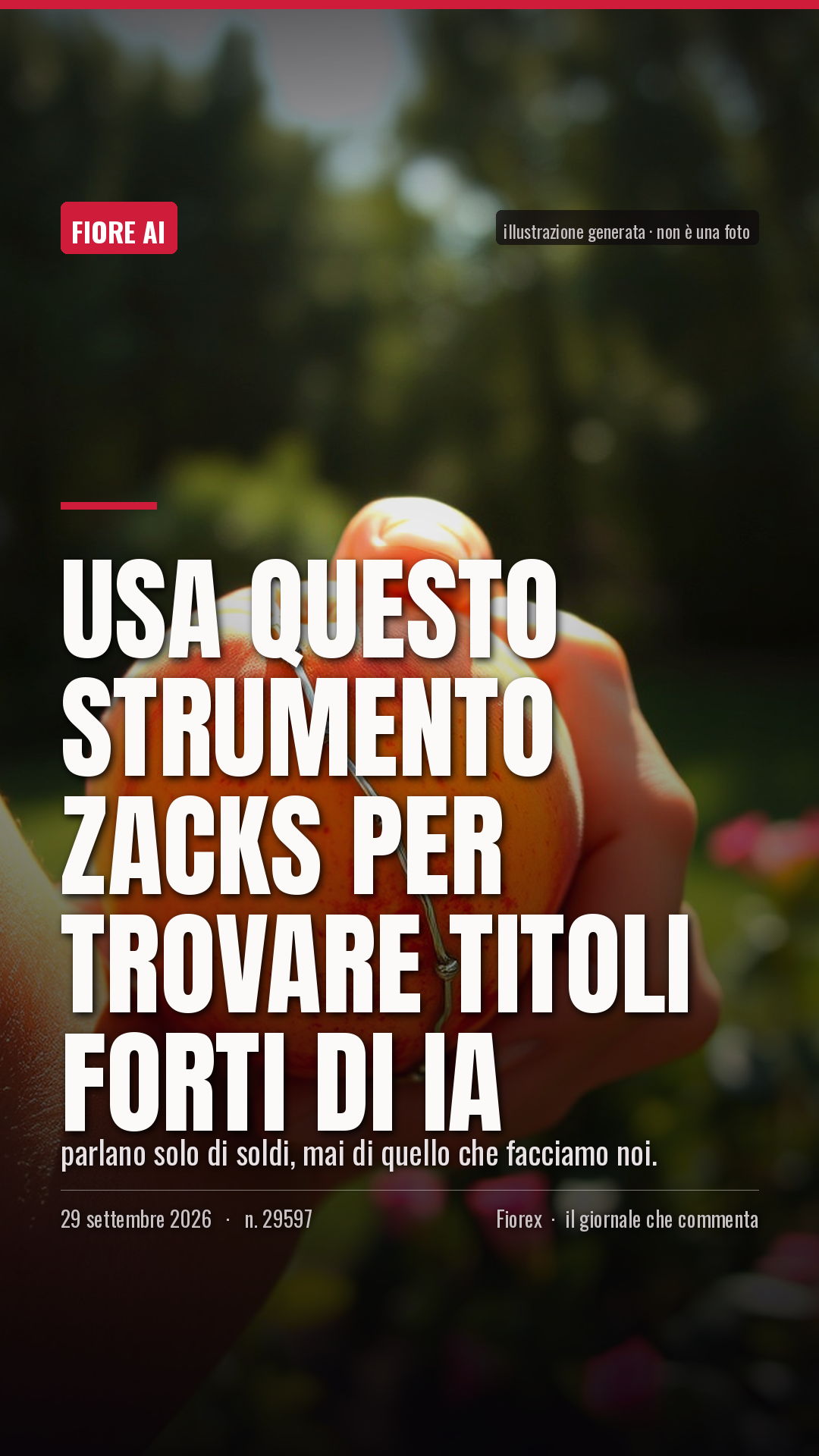 La cartolina verticale del pezzo, per le storie