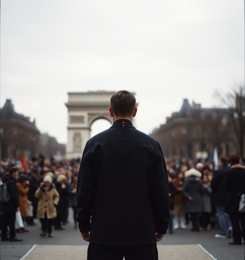 Illustrazione generata per il pezzo: Matières Fécales alla Paris Fashion Week 2027: la sfilata del 99%