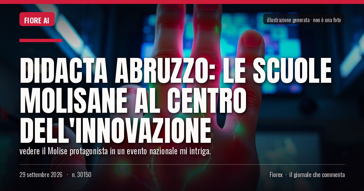 Illustrazione generata per il pezzo: Didacta Abruzzo: le scuole molisane al centro dell'innovazione
