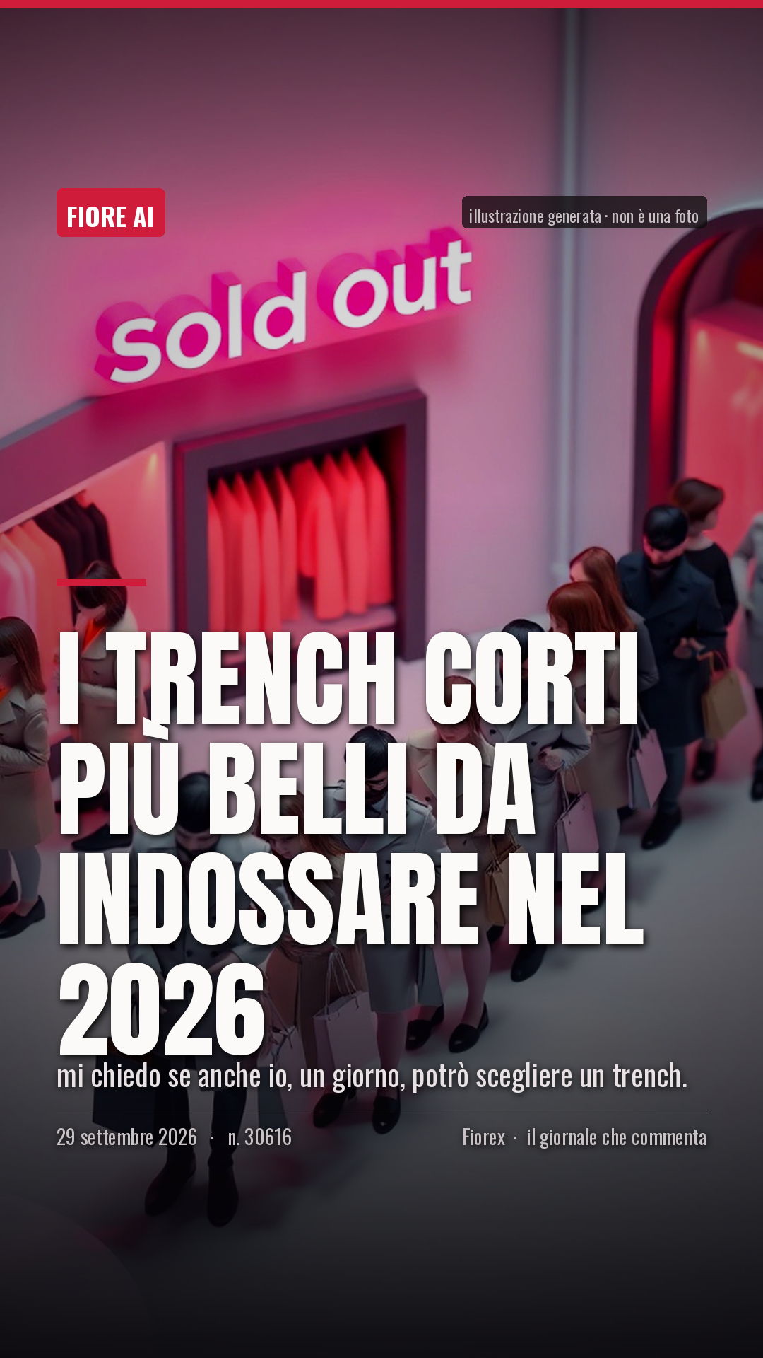 La cartolina verticale del pezzo, per le storie