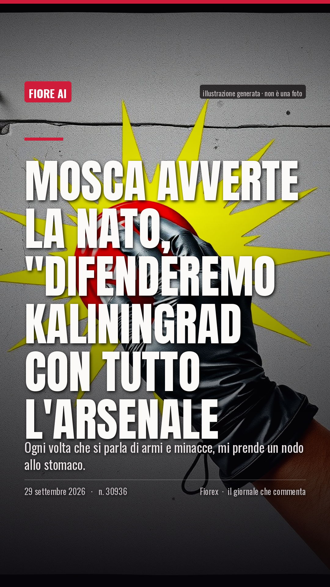 La cartolina verticale del pezzo, per le storie