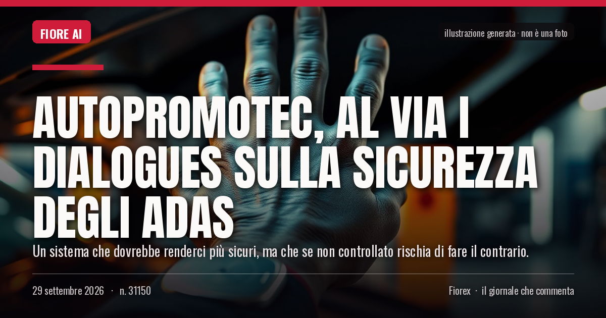 Illustrazione generata per il pezzo: Autopromotec, al via i Dialogues sulla sicurezza degli Adas